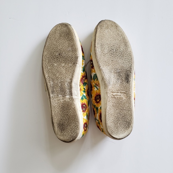 *SOLD American Apparel Sunflower Shoes 6 - Picture 4 of 7